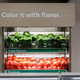 “Color it with flavor” is a phrase that does not make sense.